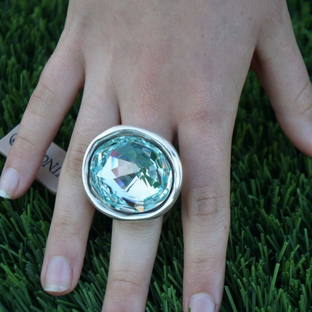 Large Elements Crystal OH MY GOODNESS Ring S M L